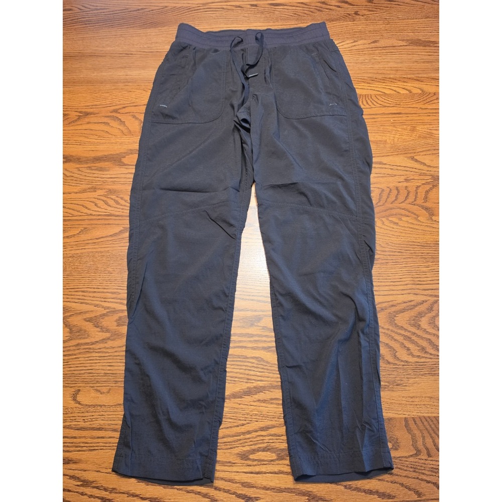 L.L. Bean Vista Camp Pants Womens Size Small Black Pull-On Lightweight
